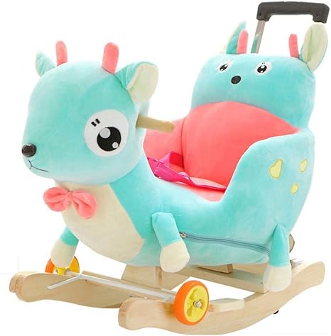 wooden baby rocker cradle