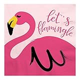 Flamingo - Party Like a Pineapple - Baby Shower or Birthday Party Luncheon Napkins (16 count)