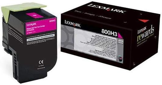 Lexmark 80C0H10, 800H1 High Yield Toner Cartridge, Black