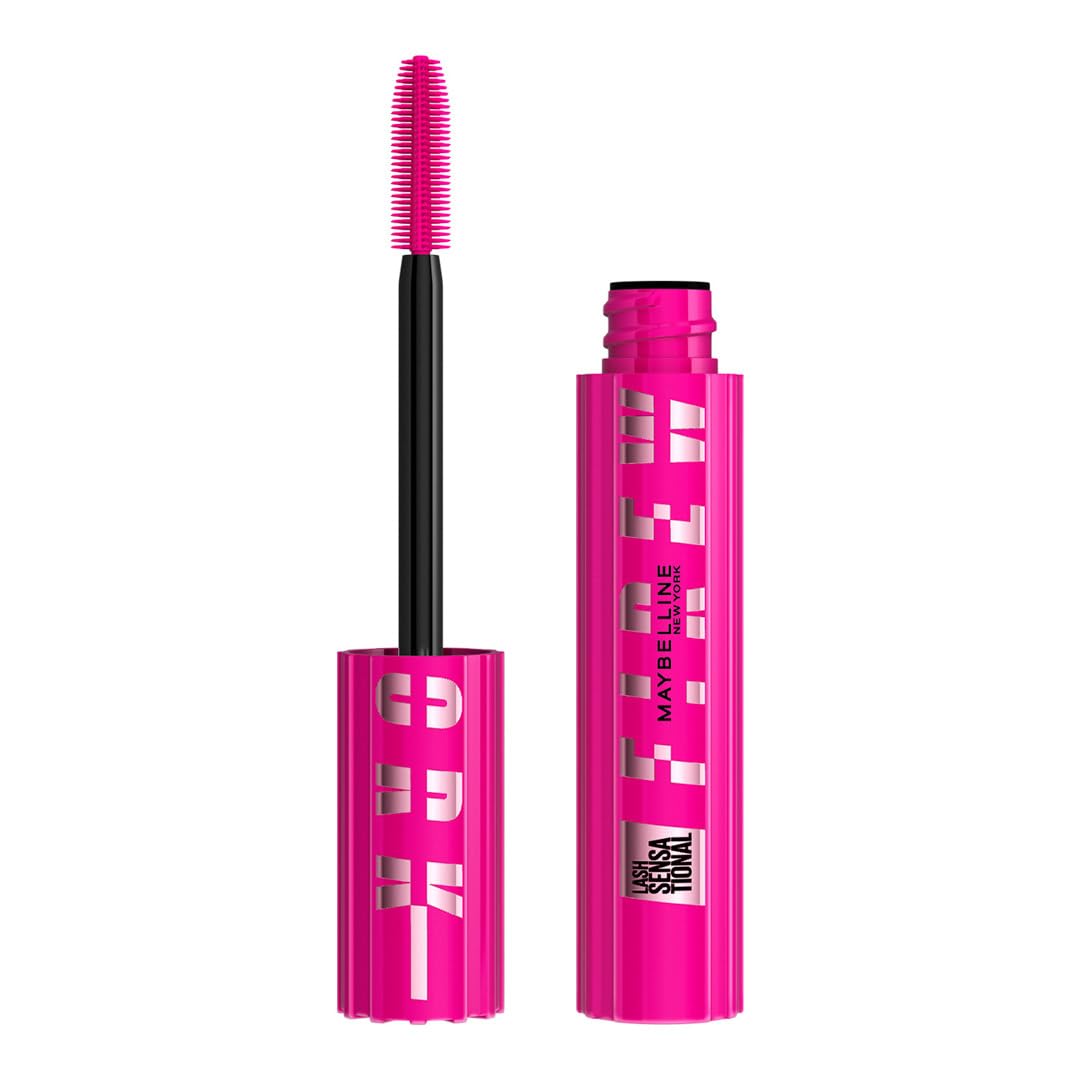 Maybelline Mascara, Firework Volumising & Lengthening Mascara, Maybelline New York, 360° Lash by Lash Impact, Full Flare, 24H Wear, Clump-Resistant Formula, Colour: Black