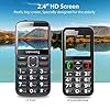 GSM-Big-Button-Mobile-Phone-for-ElderlyDual-Sim-Free-Basic-Mobile-PhoneUnlocked-Senior-Phone-with-SOS-Button-Speed-Dial-1000mAh-HAC-Torch-Side-Buttons-Bluetooth-Charging-Dock-Blue ukuu GSM Big Button Mobile Phone for Elderly,Dual Sim Free Basic Mobile Phone,Unlocked Senior Phone with SOS Button…