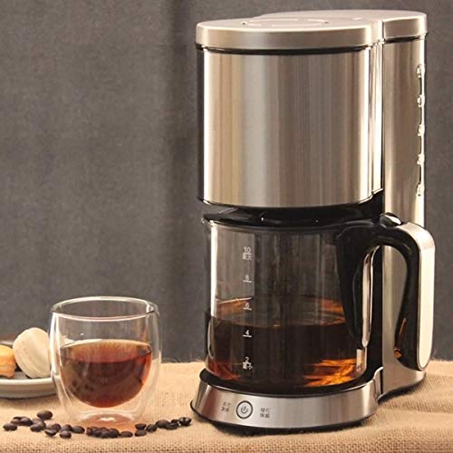 YAeele Filterkaffeemaschine, Drip Kaffeemaschine Edelstahl mit 1,25 l Glaskanne Abnehmbarer Filterkaffeemaschine Anti… – Bild 4