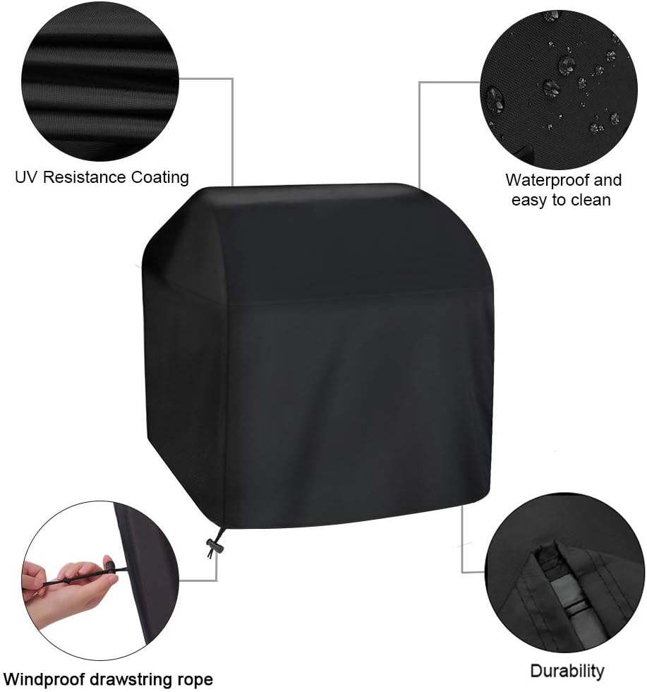 KOKOMALL Barbecue Covers Waterproof Outdoor 210D Gas Grill Cover of BBQ Heavy Duty with Storage Bag 64 Inch - Image 3