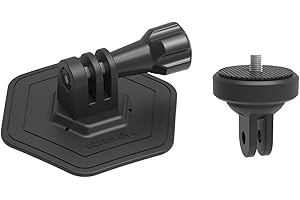 DZ759 Action Camera Helmet Mount Flexible Adhesive Base for Flat Curved Surfaces Compatible with Go Ultra 5 Pro