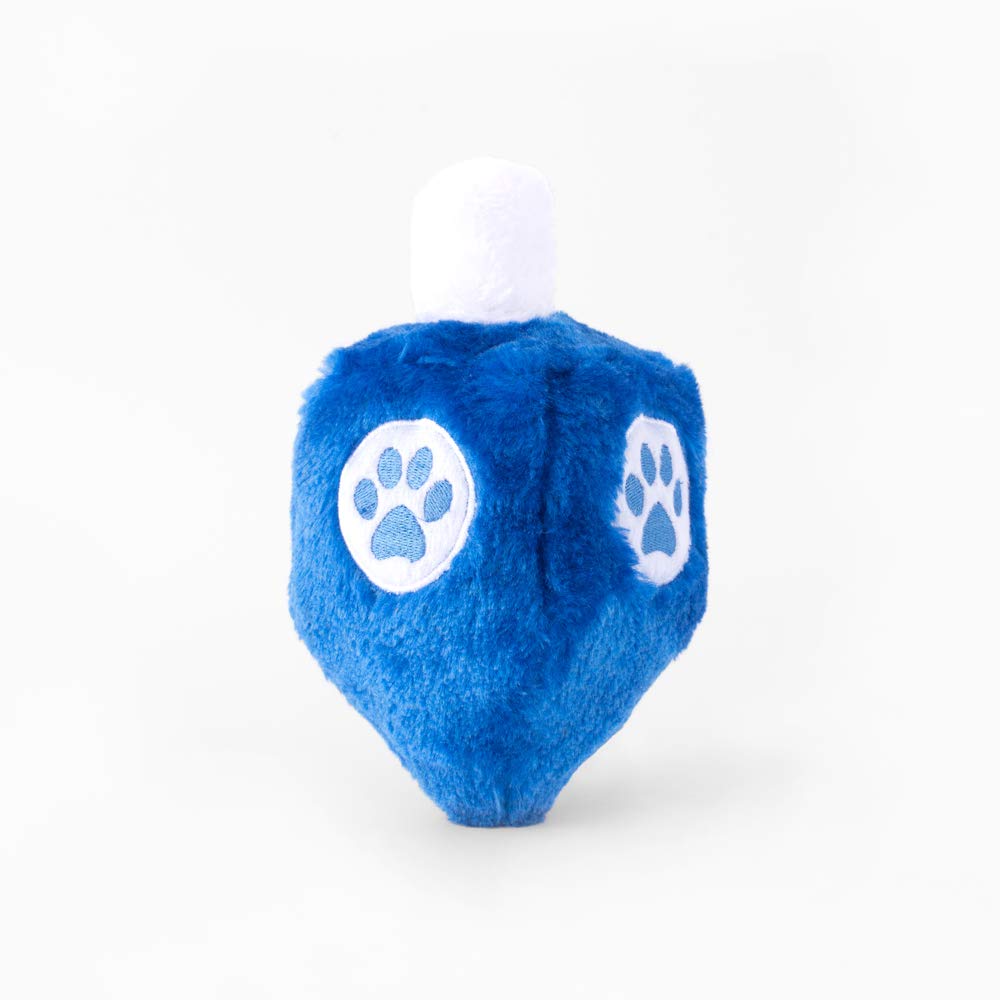 ZippyPaws - Holiday Squeaker Dog Toy - Hanukkah Dreidel