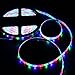 SUPERNIGHT LED Light Strip Waterproof, SMD 2835 Multi-Color Rope Lighting 16.4ft 300leds RGB Felxible Tape for Halloween Christmas Party Holidays TV Backlighting Boat Car Home Decor