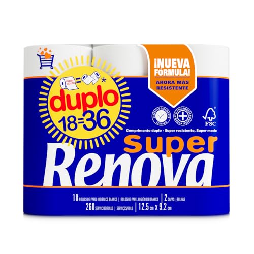 Papel Higiénico Doble - 18 Rollos