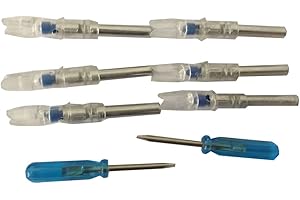 jiexi fashion Compound Bow Arrow Nocks Lighted Led Arrow Nocks for Inside Diameter 5.3mm 0.204 inch Pack of 6