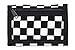 Rough Enough Canvas Travel Men Women Kids Wallet Credit Card Holder Coin Purse Pouch Case Organizer with Zipper and Checkerboard Checker Pattern Black White for Outdoor Sport School Boys Girls