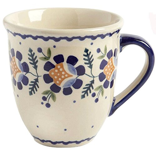Polish-Pottery-Orange-Blossoms-Handmade-Jumbo-Mug-16-Oz Polish Pottery Orange Blossoms Handmade Jumbo Mug, 16 Oz