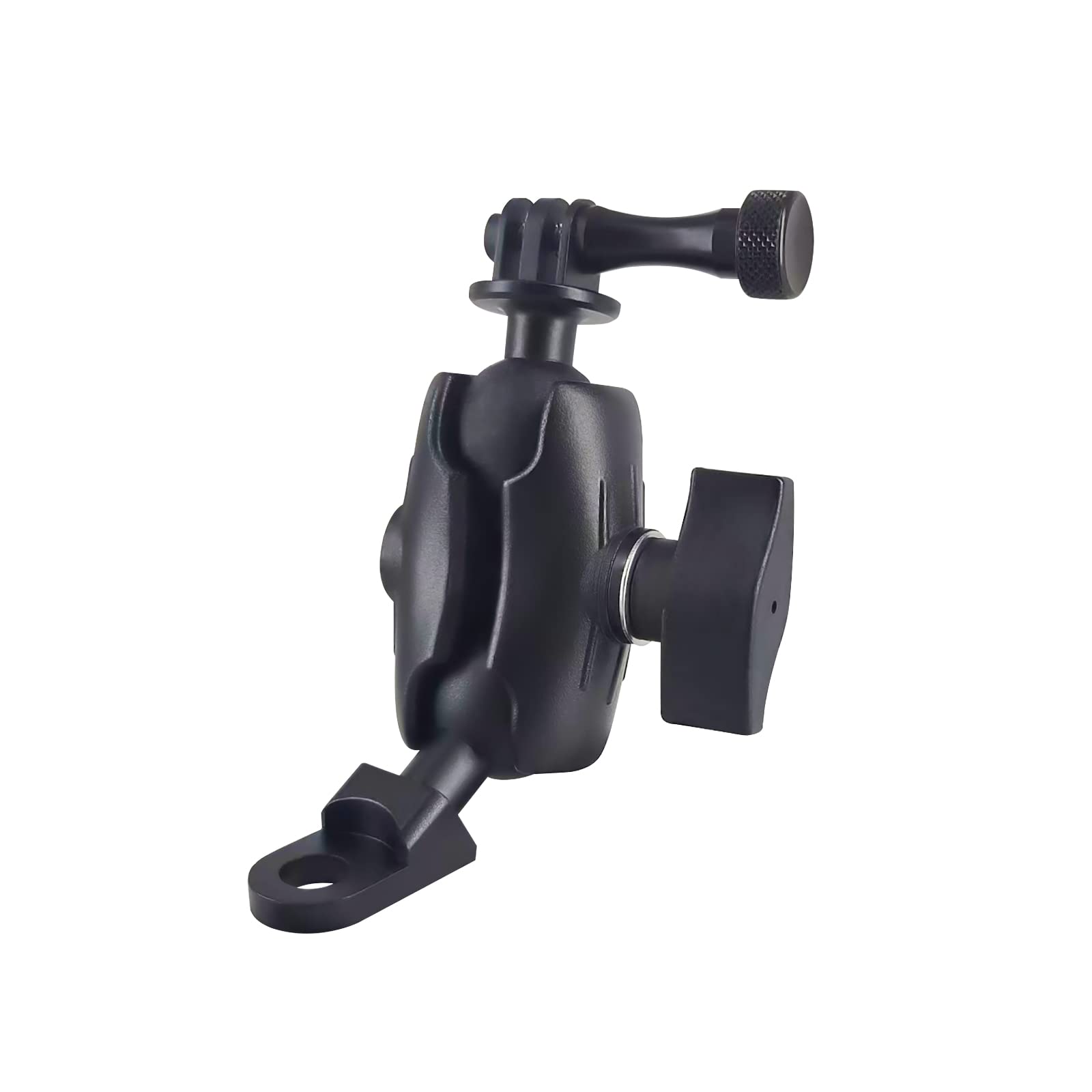 Sptchapn Aluminum Alloy Handlebar Mount Base with 1'' TPU Ball for Round Rail Compatible with RAM Mounts, Suitable for Motorcycle,Bikes (S-L601215) — image 1
