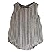 Cairn Co. Marion Linen Baby Romper by (6-12 Months, Pebble Stripe)