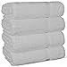 Luxury Premium Long-Stable Hotel & Spa Turkish Cotton 4-Piece Eco-Friendly Bath Towel Set (White)