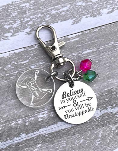 Baton Twirling Gifts, Majorette Gift, Baton Twirler Gift, Baton Zipper Pull, Twirling Gift, Twirler Gift, Twirl Gift, Baton Gifts