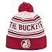 NCAA Ohio State Buckeyes Battle Cry Rib Cuff Hat, Antique White/Vintage Red, One Size
