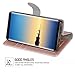 Galaxy Note 8 Case, ERAGLOW Luxury PU Leather Wallet Flip Protective Case Cover with Card Slots and Stand for Samsung Galaxy Note 8 (Rose Gold)