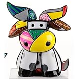 Romero Britto Miniature Cow Pop Art Figurine