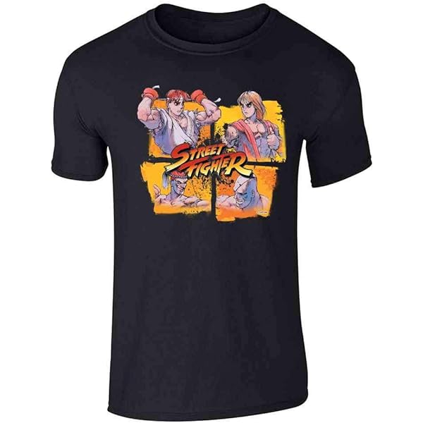 Amazon.com: Street Fighter Classic Ken & Ryu Chips Crew Neck