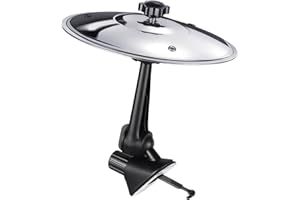 GNKER Air Vent Cymbal for Car - Mini Dashboard Drum Set Gadget for Musicians, Funny Music Lover Accessory in Silver