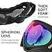 COOLOO Ski Goggles, Motorcycle Goggles, Snowboard Goggles for Men Women Adult Kids - UV Protection Soft Foam Anti-Scratch Dustproof