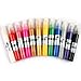 UZZO Pro 12 Pack Two-way 3D Color Nail Acrylic Art Fine Tip Polish Pen Design DIY Drawing Paint Decoration Colors may vary