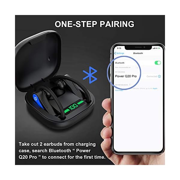 lecover-Wireless-Headphones-Wireless-Earbuds-Bluetooth-51-Sports-Headphones-wEar-Hooks-In-Ear-Wireless-Earphones-Noise-Cancelling-wMic-IP7-Waterproof-40H-Play-Headset-for-Running-Gym-Upgraded Wireless Headphones, lecover Wireless Earbuds Bluetooth 5.1 Headphones Sport Earhooks Wireless Earphones In Ear Noise…