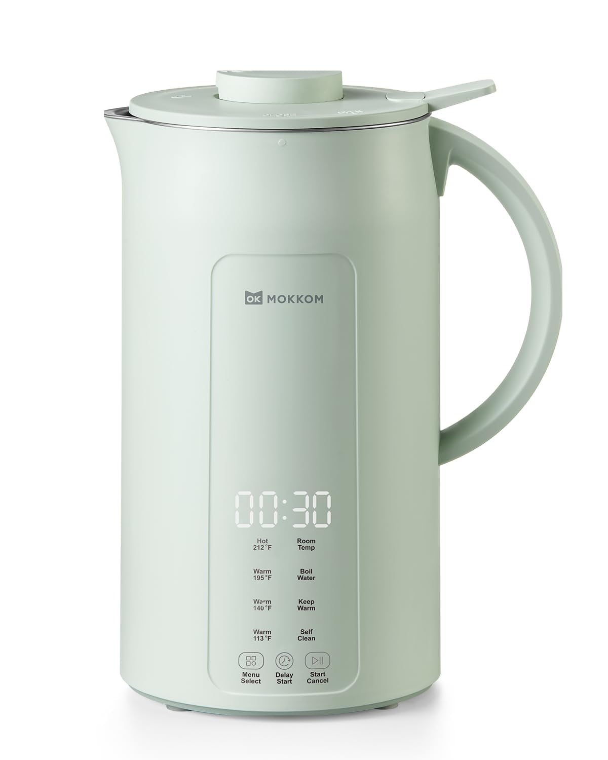 Photo 1 of MOKKOM Nut Milk Maker, 42oz Automatic Almond Milk Machine for Homemade Plant-Based Milk, Oats, Soy, Dairy Free Beverages, Soy Milk Maker with Delay Start/Keep Warm/Self-Cleaning/Boiling, Green