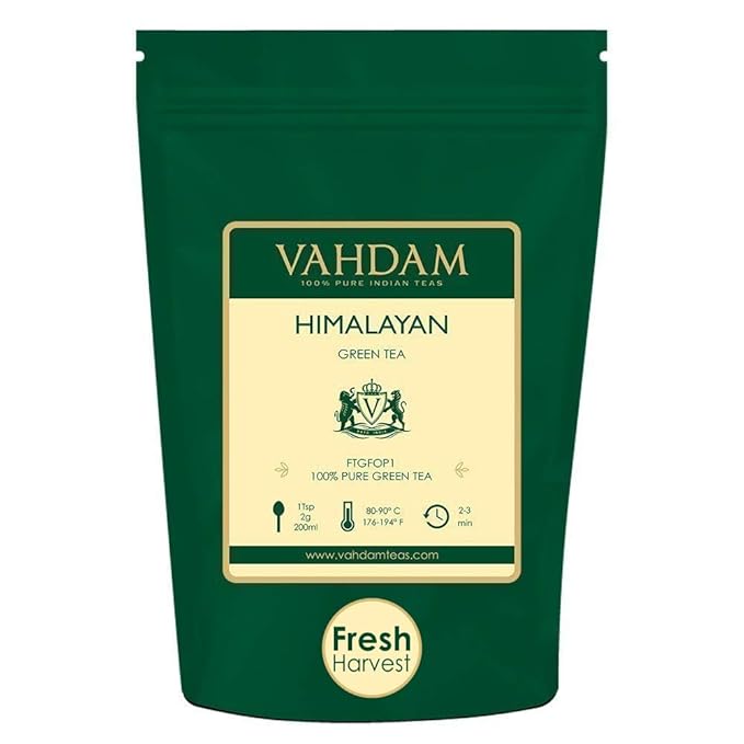 Vahdam Green Tea Leaves From Himalayas 50 Cups 100 Natural Tea Powerful Anti Oxidants Brew Hot Tea Iced Tea Or Kombucha Tea Green Tea Loose #types #of #hot #tea Vahdam Green Tea Leaves From Himalayas 50 Cups 100 Natural Tea Powerful Anti Oxidants Brew Hot Tea Iced Tea Or Kombucha Tea Green Tea Loose
