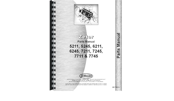  Zetor 5245 Tractor Parts Manual Patio Lawn Garden