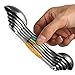 Magnetic Measuring Spoons Set Stainless Steel Stackable Dual Sided Teaspoons and Tablespoons for Measuring Dry and Liquid Ingredients Set of 6