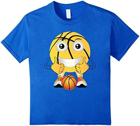 Kids Basketball Emoji Superstar Player, Tshirt For Boys and Girls 12 Royal Blue