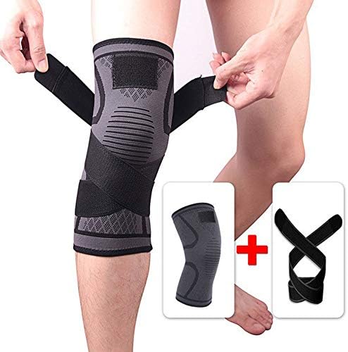 Force24 Knee Sleeve, Compression Fit Support for Joint Pain and Arthritis Relief, Improved Circulation Compression - Wear Anywhere (Single Pc) (Grey, Small)