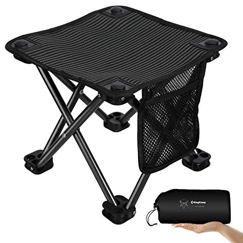 KingCamp Mini Folding Camping Stool Small Protable Slaker Backpacking Chair with Carry Bag