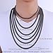 U7 Men Chain 18K Stamp Fashion Jewelry Foxtail Chain 6MM Wide Platinum/Black Gun Plated/Rose Gold/18K Gold Plated Necklace, Length 18 inch to 32 Inches
