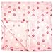 30x30 Inch Plush Fleece Baby Blanket - Assorted Colors Polka Dot Blankets by bogo Brands (Pink)