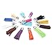 MEIBEADS 20pcs/lot of Multi-Colors Leather Tassel with Caps Cell Phone Straps/DIY Charms£¨sliver£