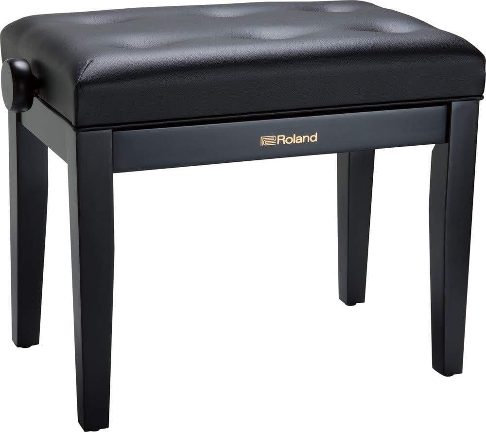 ROLAND Rpb-300Bk Piano Bench with Vinyl Seat, Satin Black, 1