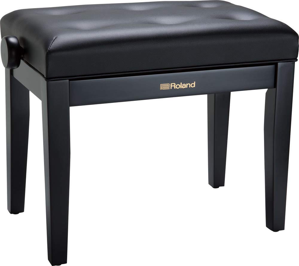 ROLAND Rpb-300Bk Piano Bench with Vinyl Seat, Satin Black