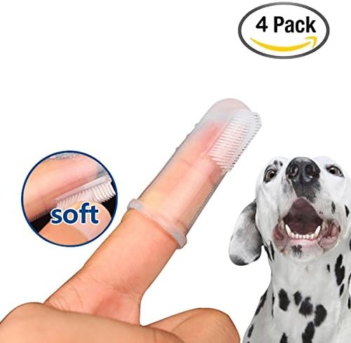 Cat Dog Finger Toothbrush Set Teeth Cleaning of Dental Hygiene Brushes for Small to Large Most Pets Food Grade Material Pet Health Tooth Brush