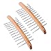 Tie Rack Hanger for Closet: Ohuhu 2 Packs 24 Folding Hooks Tie Hangers for Men Wooden Tie Holder Organizer Space Saving Necktie Storage 360 Degree Rotating Ties Belts Scarves Tank Tops-Burlywood