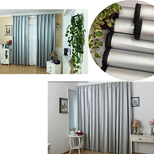 Focux Shade Cloth Fabric Black and Silver 95% Blackout UV Protect Shading Light Waterproof Sunshade Cloth Light Weight (6 Yards)