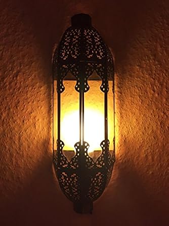 Orientalische Indische Wandlampe Elanur Klar Amazon De Beleuchtung