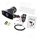 GAMPRO Car Siren Horn,12V 80W 7 Tone Sound Car Siren Vehicle Horn with Mic PA Speaker System Emergency Sound Amplifier