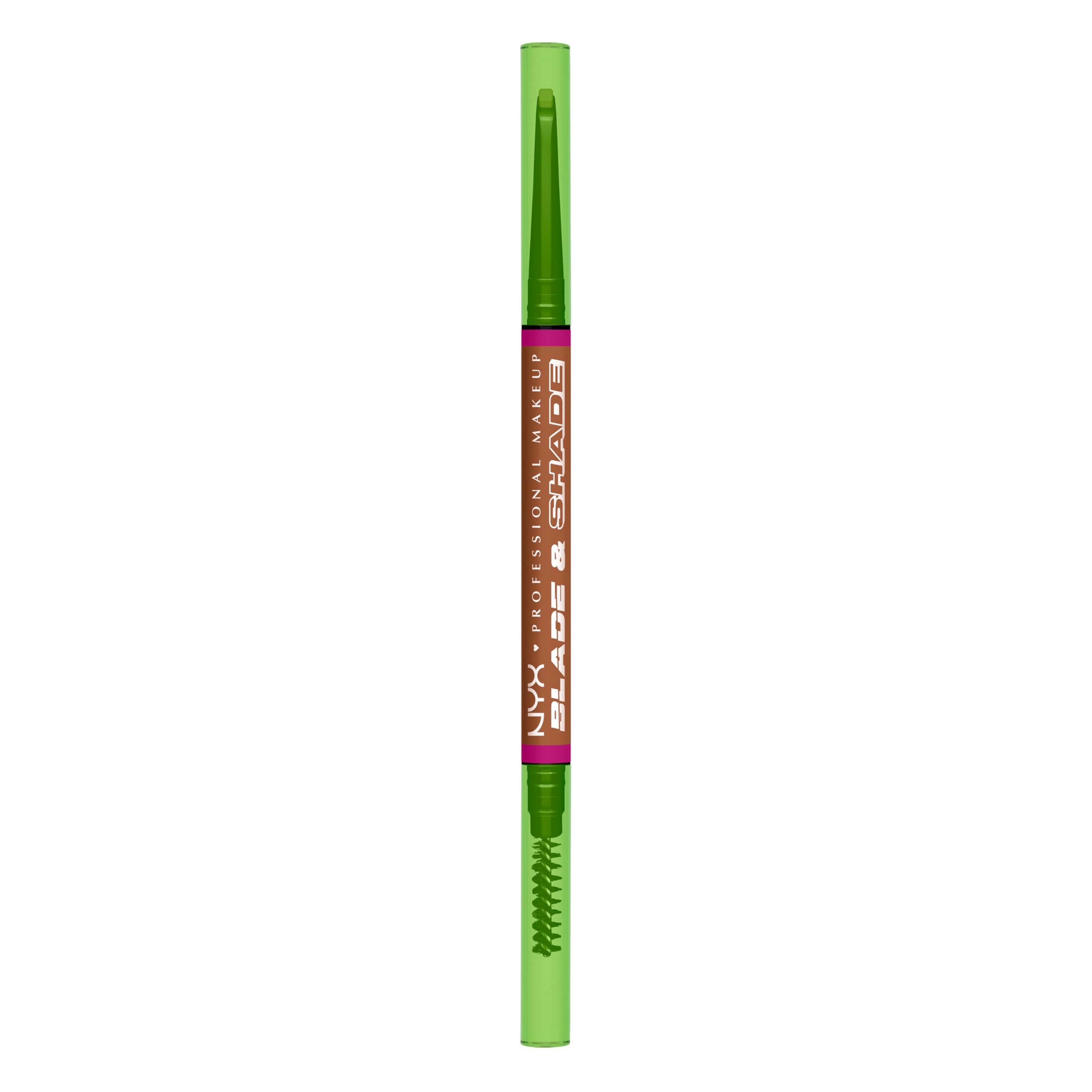 NYX Professional Makeup Blade & Shade, Nano Brow Mechanical Pencil, Up to 16HR wear, Smooth-glide pigment, Smudge-Proof Formula, Shade: Auburn, 1 count