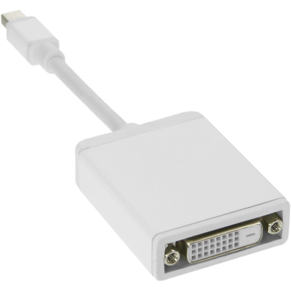 InLine® Mini Display Port HDMI to DVI-D 24 + 1 White Aluminium Adapter - 17194I
