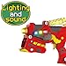 Freebex Kid's 17 pc Lights & Sound Dinobots Super Dino Charge Morpher --Super Transformation set Toys Gun With Electric Drill,kid's Birthday Gift