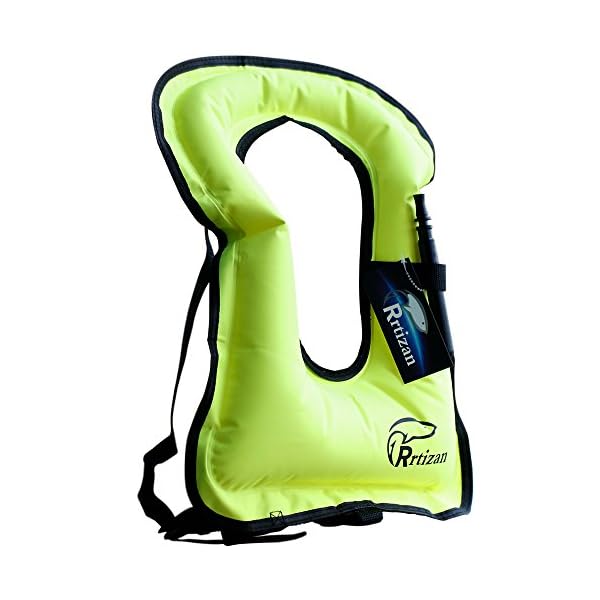Rrtizan-Unisex-Adult-Portable-Inflatable-Canvas-Life-Jacket-Snorkel-Vest-For-Diving-Safety
