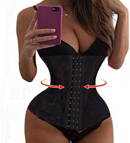 Genie Hourglass Women's Invisible Tummy Trimmer Waist Training Body Shaper (M, Black)