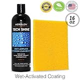 Aerolon Tech Shine (16 Ounce) Fast Wet-Applied Polymeric Car Wax Coating, Top Coat Polish and Sealer for Car Bike Boat, Auto Detailing Accessory for Hydrophobic Mirror Shine and Super Gloss