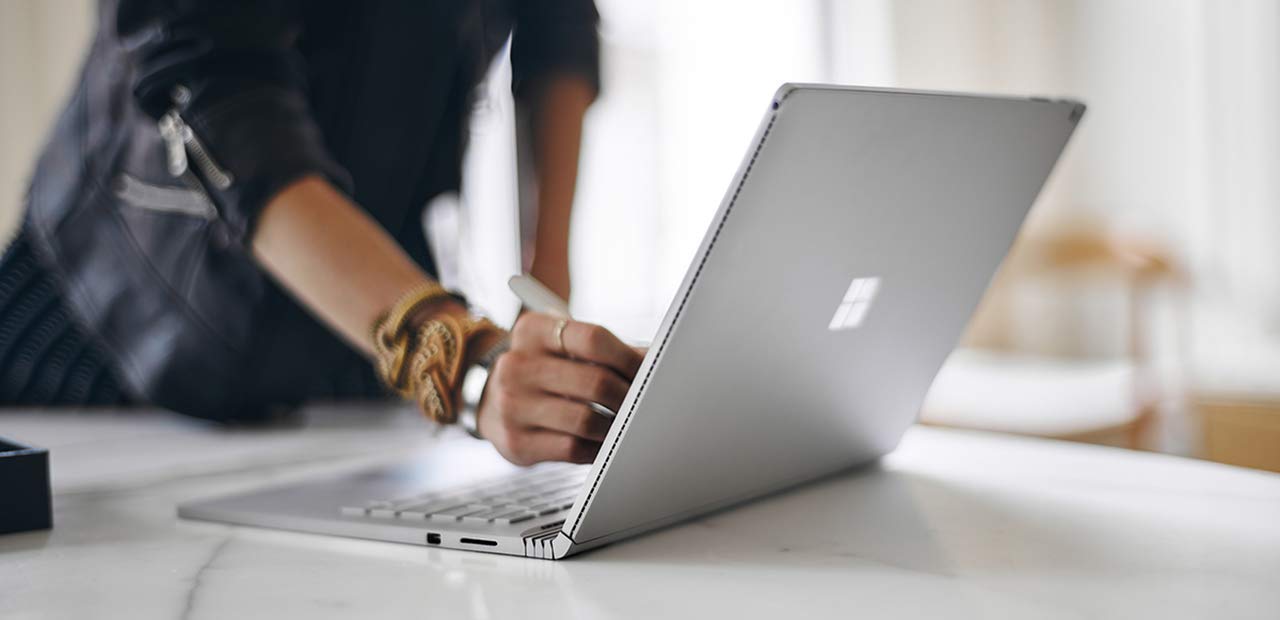 Microsoft Surface Pen for Surface Pro 7 Pro 6 Surface Laptop 3 Surface Book 2 Laptop 2 Surface Go Studio 2 Pro 5 Pro 4 4096 Pressure Points Rubber Eraser Bluetooth 4.0 - Black